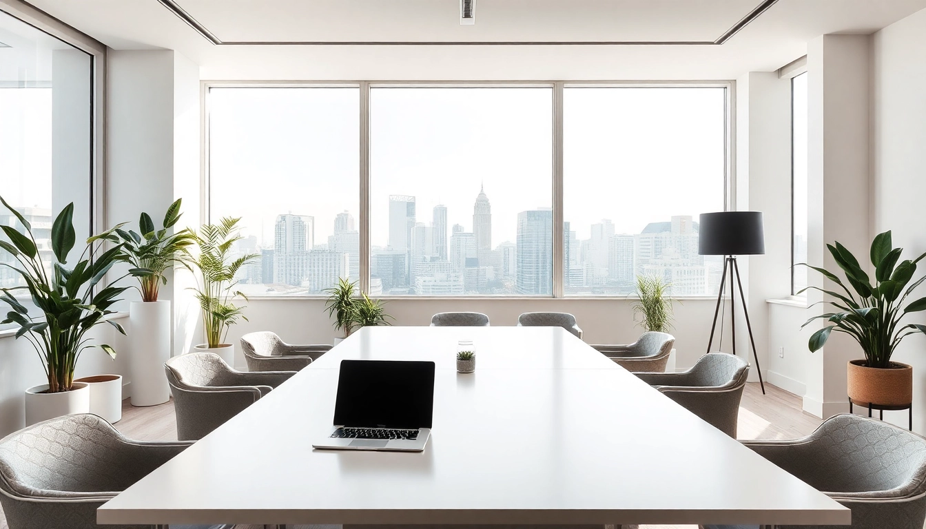 Professionelle Büroszene für Headhunter München mit modernem Design und natürlichem Licht.